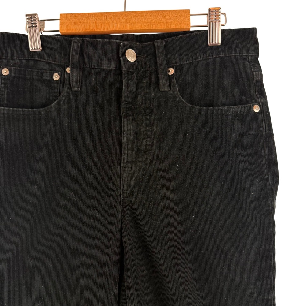 J.Crew Corduroy Pants Womens 27 *ACTUAL 29 Black Straight Leg High Rise AB651